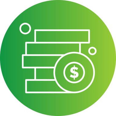 vektör sikkeleri Simge illüstrasyonu