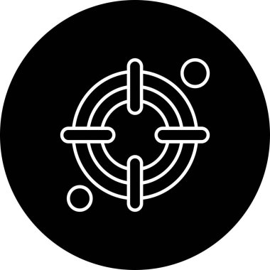 vektör hedef simgesi illüstrasyonu