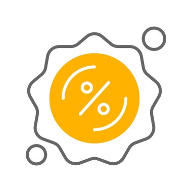 İndirim simgesi vektör illüstrasyonu