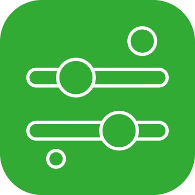 Eşitleyici Simgesinin vektör illüstrasyonu