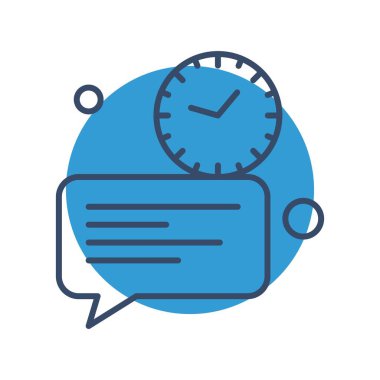  Vektör sohbet simgesi illüstrasyonu