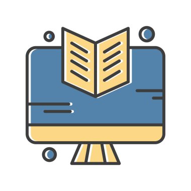 vektör lcd simgesi illüstrasyonu