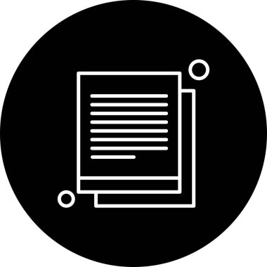 Vektör belgesi Simge illüstrasyonu