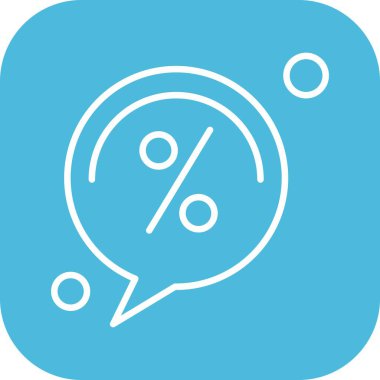 İndirim simgesi vektör illüstrasyonu