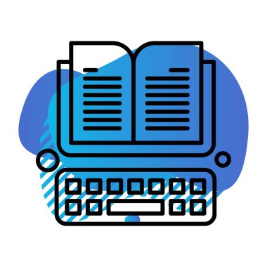 kitap simgesi vektör illüstrasyonu