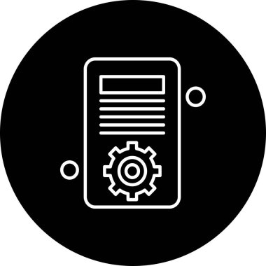 Vektör belgesi Simge illüstrasyonu