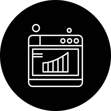 tarayıcı simgesi vektör illüstrasyonu