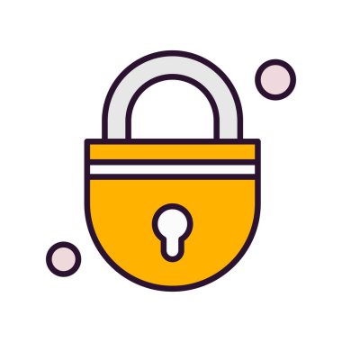  Vektör illüstrasyon kilidi simgesi