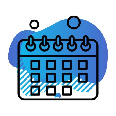 vektör Takvimi Simgesi illüstrasyonu