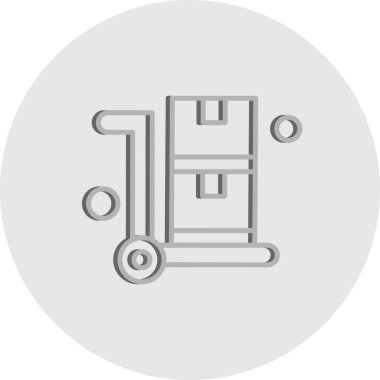 Tramvay Simgesinin vektör çizimi