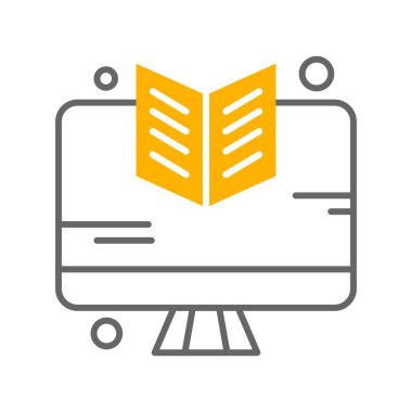 vektör lcd simgesi illüstrasyonu