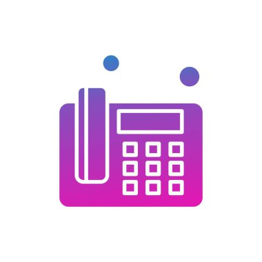 Vektör telefon simgesi illüstrasyonu