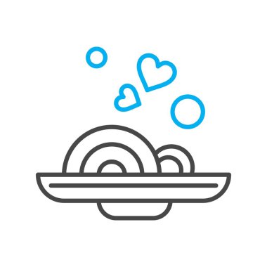 Gıda simgesinin vektör illüstrasyonu