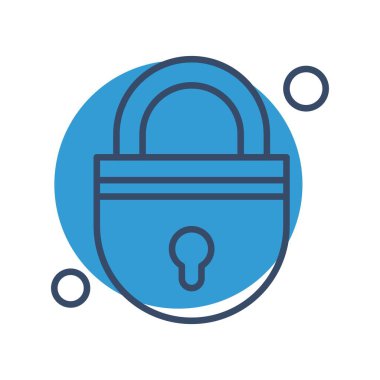  Vektör illüstrasyon kilidi simgesi