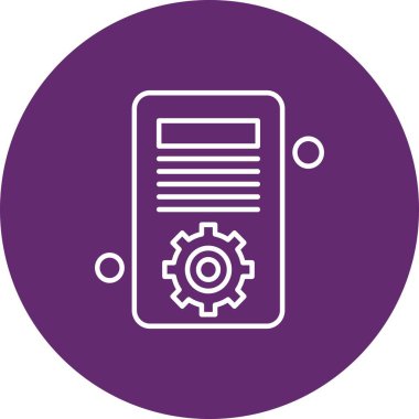 Vektör belgesi Simge illüstrasyonu