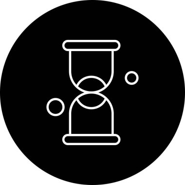 vektör kum saati simgesi illüstrasyonu