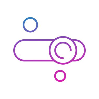 Eşitleyici Simgesinin vektör illüstrasyonu