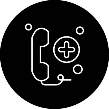 Vektör telefon simgesi illüstrasyonu