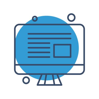  vektör lcd simgesi illüstrasyonu