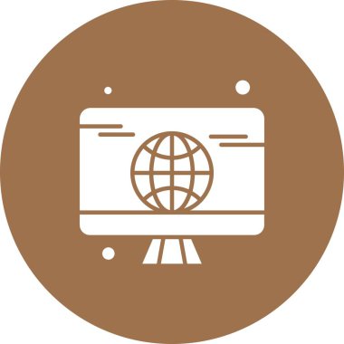 vektör lcd simgesi illüstrasyonu