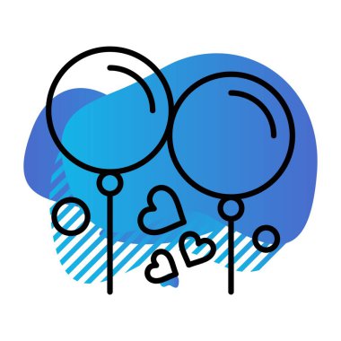 vektör Balon simgesi illüstrasyonu