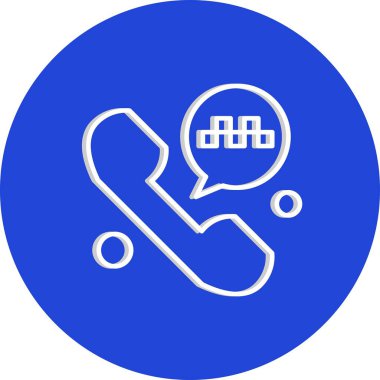 Vektör telefon simgesi illüstrasyonu