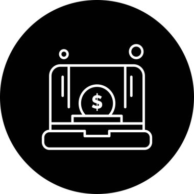 vektör dizüstü simgesi illüstrasyonu