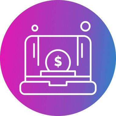 vektör dizüstü simgesi illüstrasyonu