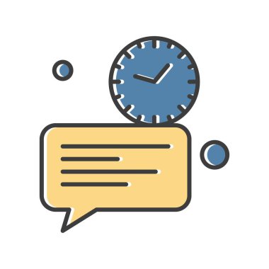  Vektör sohbet simgesi illüstrasyonu