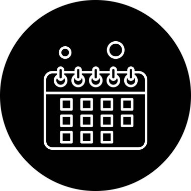 vektör Takvimi Simgesi illüstrasyonu