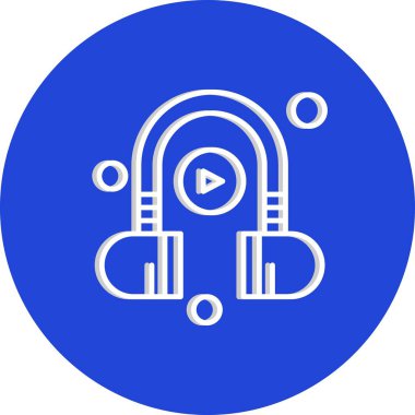 vektör kulaklık simgesi illüstrasyonu