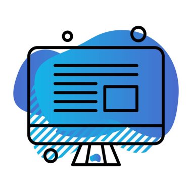  vektör lcd simgesi illüstrasyonu