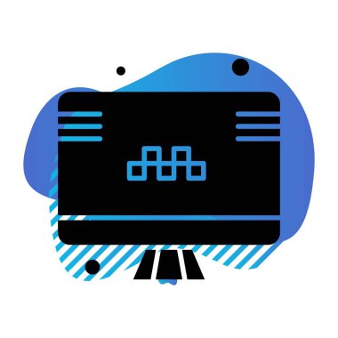  vektör lcd simgesi illüstrasyonu