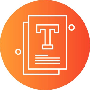 Vektör belgesi Simge illüstrasyonu