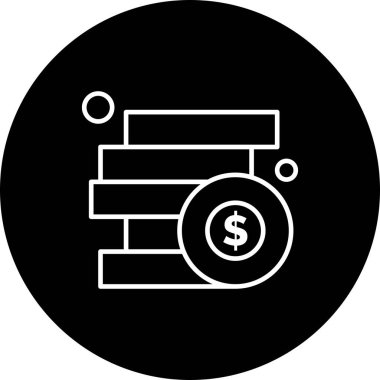 vektör sikkeleri Simge illüstrasyonu