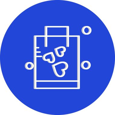 çanta simgesi vektör illüstrasyonu