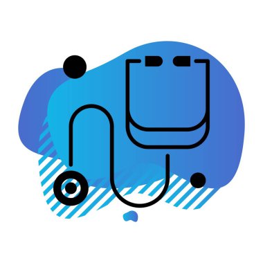  vektör steteskop resimleme