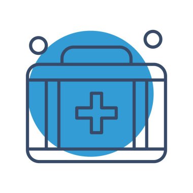 Evrak çantası simgesinin vektör illüstrasyonu