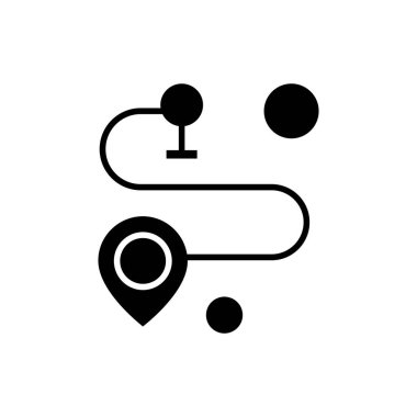 Vektör konumu simge illüstrasyonu