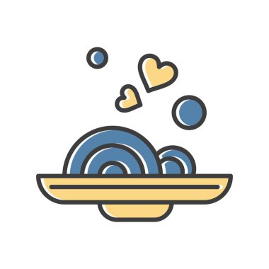 Gıda simgesinin vektör illüstrasyonu