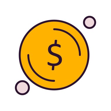 Dolar simgesi vektör illüstrasyonu