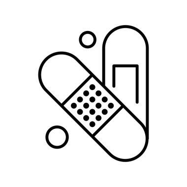 vektör Bandaj simgesi çizimi