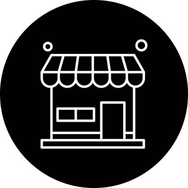 vektör mağaza simgesi çizimi