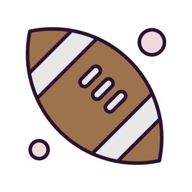Rugby ikonu illüstrasyonu