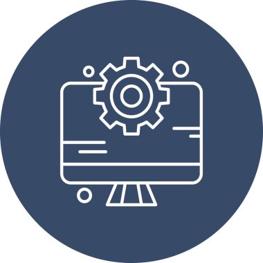  vektör lcd simgesi illüstrasyonu