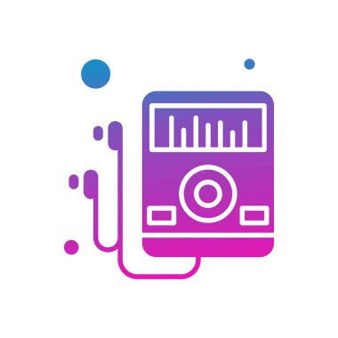 mp3 vektör simgesi illüstrasyonu