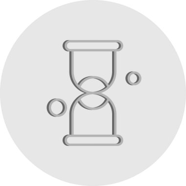 vektör kum saati simgesi illüstrasyonu