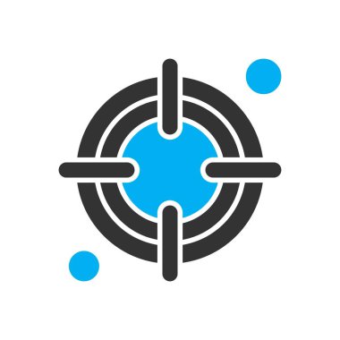 vektör hedef simgesi illüstrasyonu