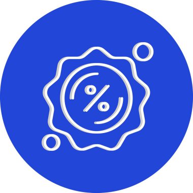 İndirim simgesi vektör illüstrasyonu