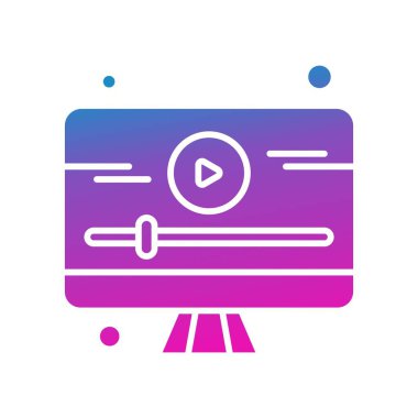  vektör lcd simgesi illüstrasyonu